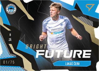 Lukas Cerv Liberec SportZoo FORTUNA:LIGA 2023/24 1. serie Bright Future Die Cut Limited /75 #BF-4