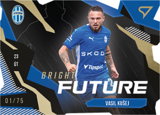 Vasil Kusej Mlada Boleslav SportZoo FORTUNA:LIGA 2023/24 1. serie Bright Future Die Cut Limited /75 #BF-6