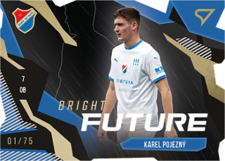 Karel Pojezny Banik Ostrava SportZoo FORTUNA:LIGA 2023/24 1. serie Bright Future Die Cut Limited /75 #BF-7