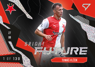 Tomas Vlcek Slavia Praha SportZoo FORTUNA:LIGA 2023/24 1. serie Bright Future Limited /130 #BF-2