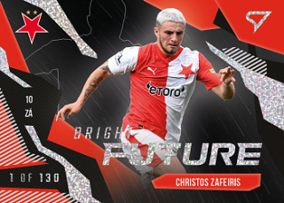 Christos Zafeiris Slavia Praha SportZoo FORTUNA:LIGA 2023/24 1. serie Bright Future Limited /130 #BF-3