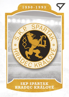 SKP Spartak Hradec Kralove Hradec Kralove Dekady Fotbalove Ligy 2023 SportZoo Vyvoj kluboveho loga #L-009