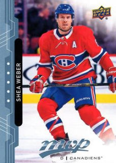 Shea Weber Montreal Canadiens Upper Deck MVP 2018/19 Factory Set Blue #171