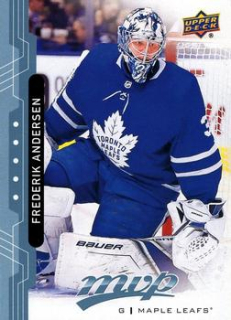 Frederik Andersen Toronto Maple Leafs Upper Deck MVP 2018/19 Factory Set Blue #197