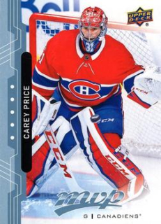 Carey Price Montreal Canadiens Upper Deck MVP 2018/19 Factory Set Blue #206