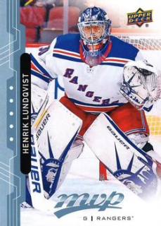 Henrik Lundqvist New York Rangers Upper Deck MVP 2018/19 Factory Set Blue #218