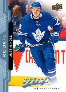 Justin Holl Toronto Maple Leafs Upper Deck MVP 2018/19 Factory Set Blue #226