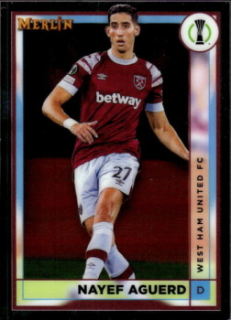 Nayef Aguerd West Ham United Topps Merlin Chrome UEFA Club Competitions 2022/23 #38