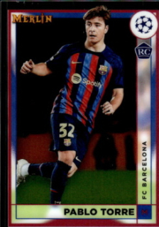 Pablo Torre FC Barcelona Topps Merlin Chrome UEFA Club Competitions 2022/23 #52