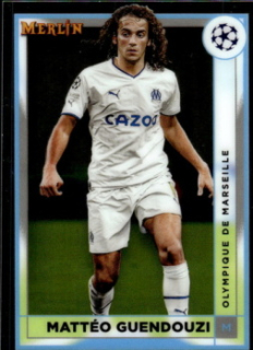 Matteo Guendouzi Olympique Marseille Topps Merlin Chrome UEFA Club Competitions 2022/23 #77
