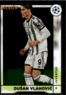 Dusan Vlahovic Juventus FC Topps Merlin Chrome UEFA Club Competitions 2022/23 #82
