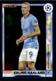 Erling Haaland Manchester City Topps Merlin Chrome UEFA Club Competitions 2022/23 #92