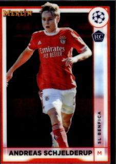 Andreas Schjelderup SL Benfica Topps Merlin Chrome UEFA Club Competitions 2022/23 #143