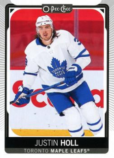 Justin Holl Toronto Maple Leafs O-Pee-Chee 2021/22 #256