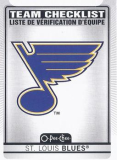 Team Logo St. Louis Blues O-Pee-Chee 2021/22 Team Checklists #575