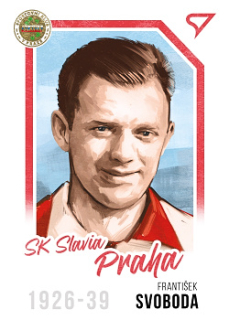 Frantisek Svoboda Slavia Praha Dekady Fotbalove Ligy 2023 SportZoo Portret #P-002