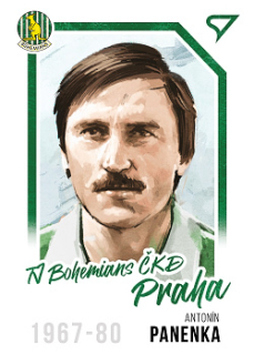 Antonin Panenka Bohemians Praha Dekady Fotbalove Ligy 2023 SportZoo Portret #P-011