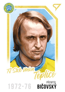 Premysl Bicovsky Teplice Dekady Fotbalove Ligy 2023 SportZoo Portret Canvas #P-013