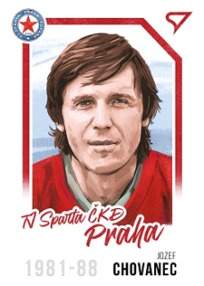Jozef Chovanec Sparta Praha Dekady Fotbalove Ligy 2023 SportZoo Portret Canvas #P-016