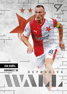 Jan Boril Slavia Praha SportZoo FORTUNA:LIGA 2023/24 2. serie Defensive Wall #DW-03