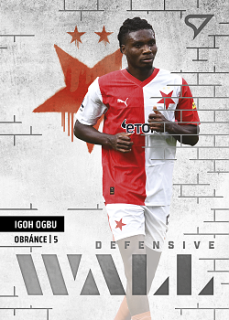 Igoh Ogbu Slavia Praha SportZoo FORTUNA:LIGA 2023/24 2. serie Defensive Wall #DW-04