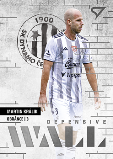 Martin Kralik Ceske Budejovice SportZoo FORTUNA:LIGA 2023/24 2. serie Defensive Wall #DW-18