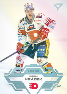 Michal Hradek Pardubice Tipsport ELH 2023/24 SportZoo 2. serie Ice Reflection /95 #269