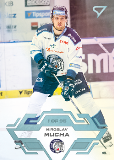 Miroslav Mucha Liberec Tipsport ELH 2023/24 SportZoo 2. serie Ice Reflection /95 #302