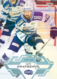 Petr Kratochvil Kometa Brno Tipsport ELH 2023/24 SportZoo 2. serie Ice Reflection /95 #308
