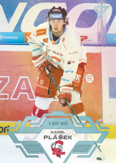 Karel Plasek Olomouc Tipsport ELH 2023/24 SportZoo 2. serie Ice Reflection /95 #319