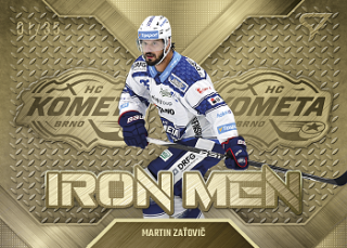 Martin Zatovic Kometa Brno Tipsport ELH 2023/24 SportZoo 2. serie Iron Men /35 #IM-11