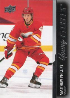 Matthew Phillips Calgary Flames Upper Deck 2021/22 Series 2 Young Guns #482