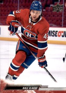 Kale Clague Montreal Canadiens Upper Deck 2022/23 Series 1 #96