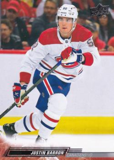 Justin Barron Montreal Canadiens Upper Deck 2022/23 Series 2 #346