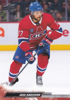 Josh Anderson Montreal Canadiens Upper Deck 2022/23 Series 2 #349