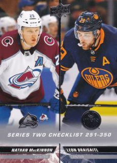 Nathan MacKinnon / Leon Draisaitl Colorado Avalanche / Edmonton Oilers Upper Deck 2022/23 Series 2 Checklist #449