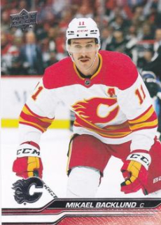 Mikael Backlund Calgary Flames Upper Deck 2023/24 Series 1 #27