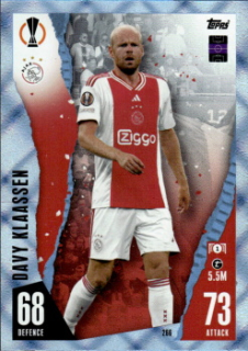 Davy Klaassen AFC Ajax 2023/24 Topps Match Attax UEFA ChL Crystal Parallel #266