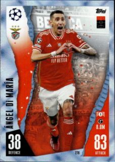 Angel Di Maria SL Benfica 2023/24 Topps Match Attax UEFA ChL Crystal Parallel #278