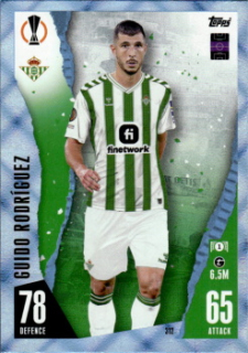 Guido Rodriguez Real Betis Balompie 2023/24 Topps Match Attax UEFA ChL Crystal Parallel #312