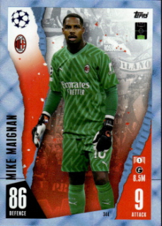 Mike Maignan A.C. Milan 2023/24 Topps Match Attax UEFA ChL Crystal Parallel #344