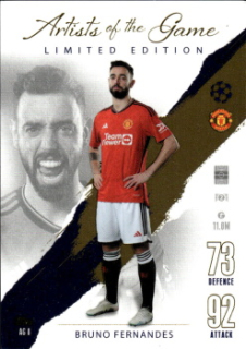 Bruno Fernandes Manchester United 2023/24 Topps Match Attax UEFA ChL Artists of the Game Limited Edition #AG8