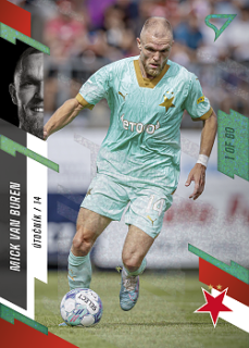Mick van Buren Slavia Praha SportZoo FORTUNA:LIGA 2023/24 1. serie Green /60 #30