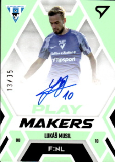 Lukas Musil Vlasim SportZoo FORTUNA:LIGA 2023/24 1. serie F:NL Playmakers Auto /35 #NLS-LM