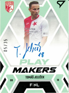 Tomas Jelecek Kromeriz SportZoo FORTUNA:LIGA 2023/24 1. serie F:NL Playmakers Auto /35 #NLS-TJ