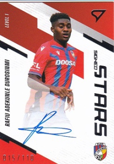 Rafiu Adekunle Durosinmi Viktoria Plzen SportZoo FORTUNA:LIGA 2023/24 1. serie Signed Stars Auto Level 1 /110 #SL1-RD