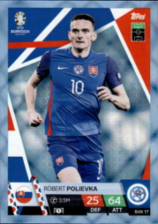 Robert Polievka Slovakia Topps Match Attax EURO 2024 Blue Crystal #SVK17
