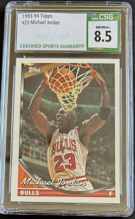 Michael Jordan Chicago Bulls CSG 8.5 1993/94 Topps #23