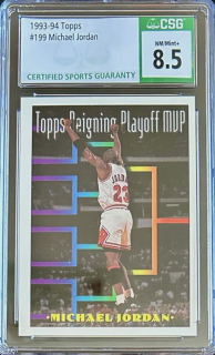 Michael Jordan Chicago Bulls CSG 8.5 1993/94 Topps #199