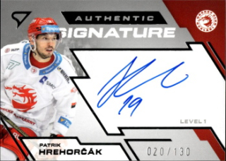 Patrik Hrehorcak Trinec Tipsport ELH 2023/24 SportZoo 2. serie Authentic Signature Level 1 /130 #SL1-PH